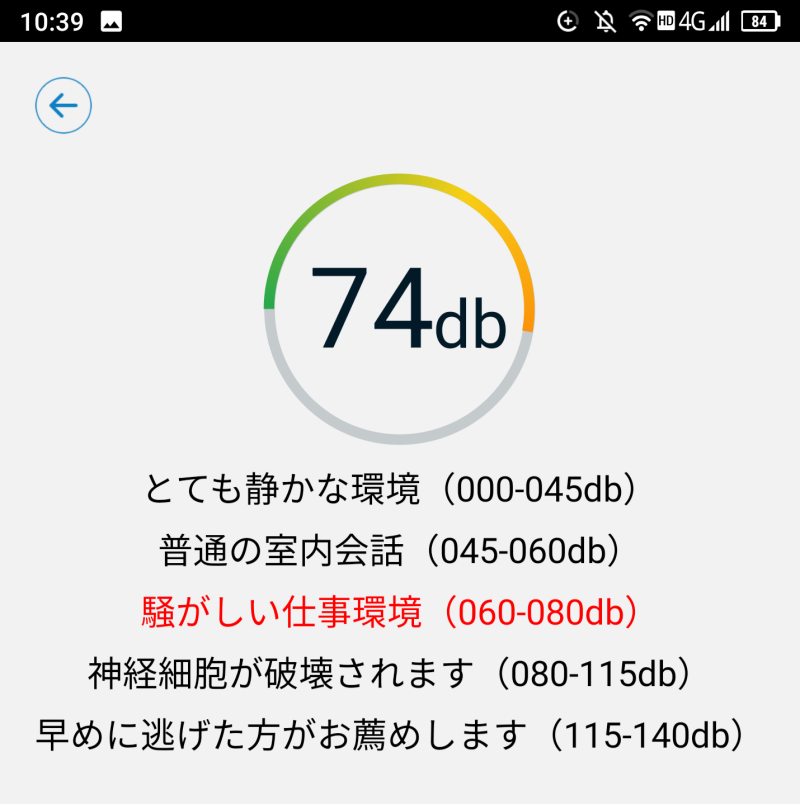 掃除機を使用した際の騒音